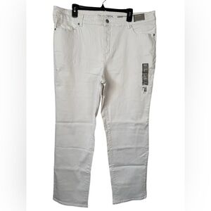 Falls Creek Straight Denim - White